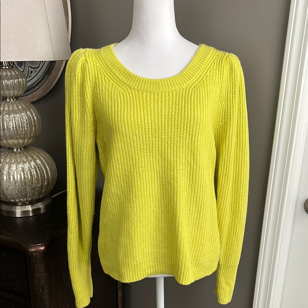 White House Black Market Yellow Sweater